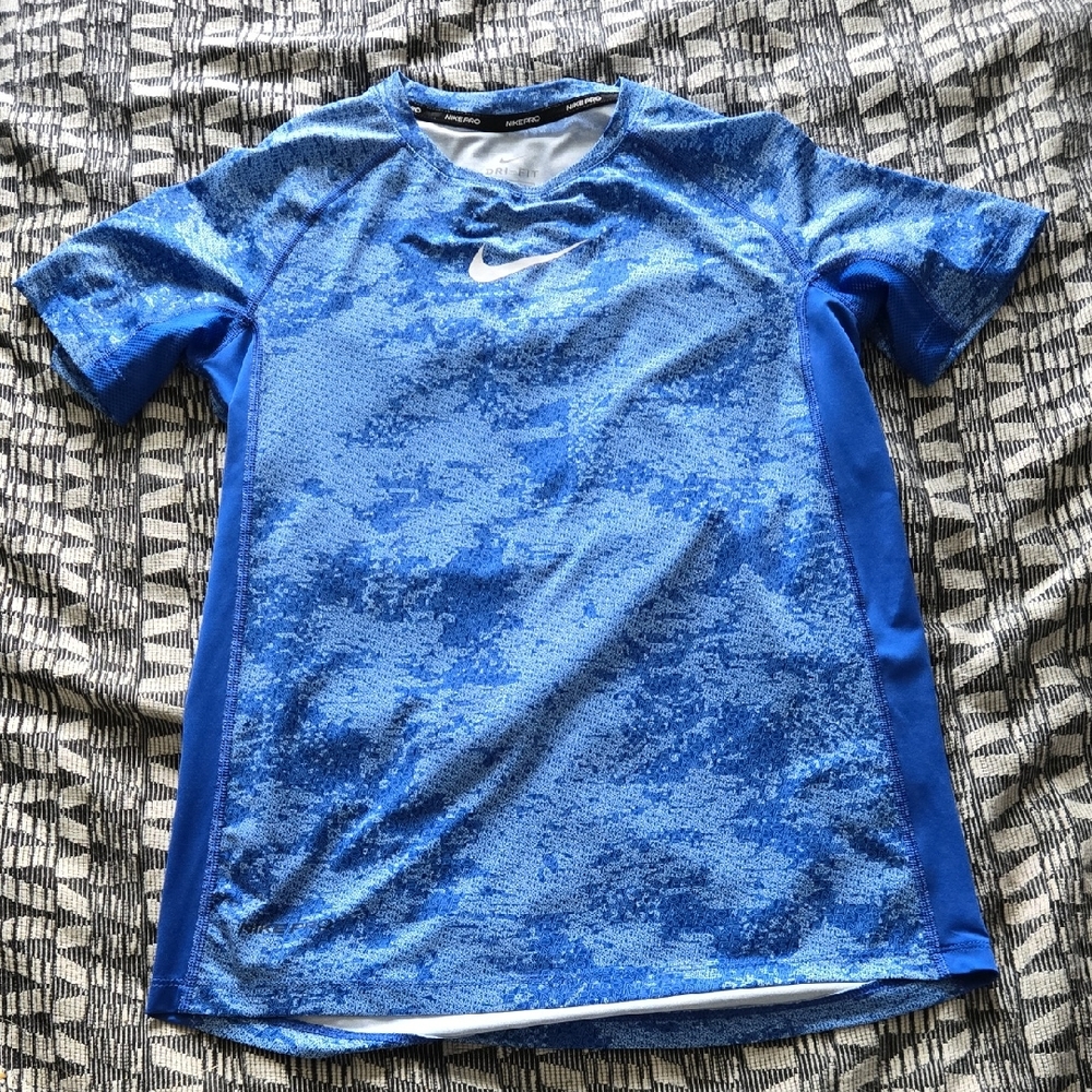 BOGO Nike Camo Blue Performance Tee